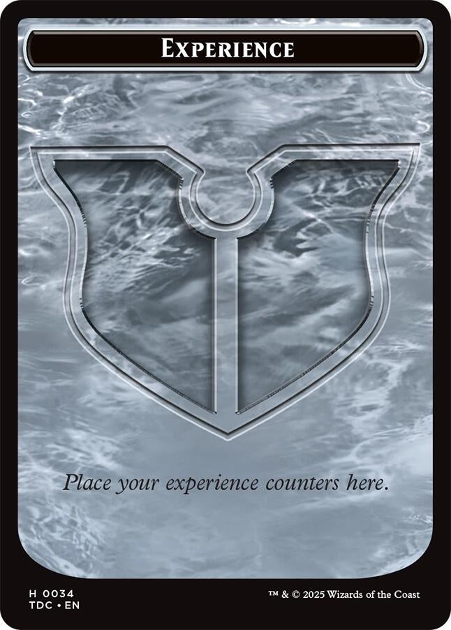 Image for Experience // Treasure Double-Sided Token (Commander: Tarkir: Dragonstorm) (34 // 16) - Magic: The Gathering
