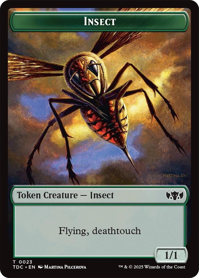 Image for Insect (0023) // Wall Double-Sided Token (Commander: Tarkir: Dragonstorm) (23 // 7) - Magic: The Gathering
