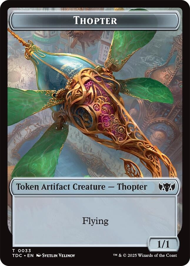Image for Thopter // Bird Double-Sided Token (Commander: Tarkir: Dragonstorm) (33 // 2) - Magic: The Gathering