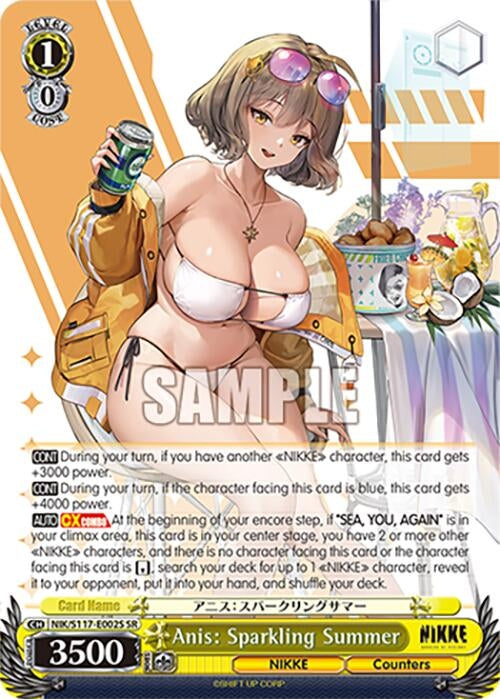 Image for Anis: Sparkling Summer (SR) (GODDESS OF VICTORY: NIKKE) (NIK/S117-E002S SR) - Weiss Schwarz