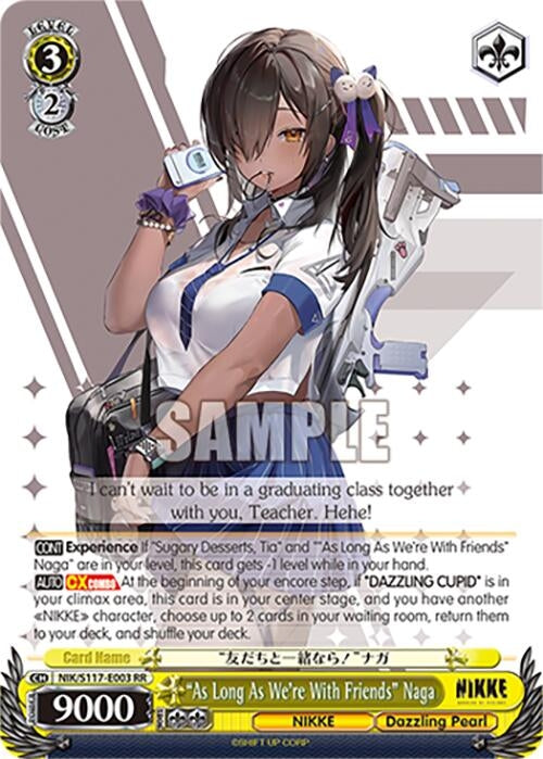 Image for "As Long As We're With Friends" Naga (GODDESS OF VICTORY: NIKKE) (NIK/S117-E003 RR) - Weiss Schwarz