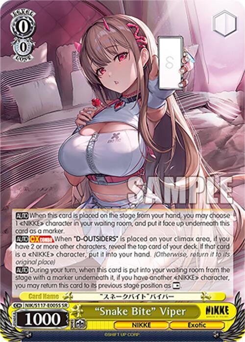 Image for "Snake Bite" Viper (SR) (GODDESS OF VICTORY: NIKKE) (NIK/S117-E005S SR) - Weiss Schwarz