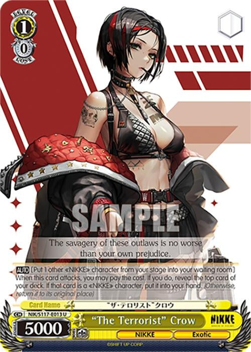 Image for "The Terrorist" Crow (GODDESS OF VICTORY: NIKKE) (NIK/S117-E013 U) - Weiss Schwarz