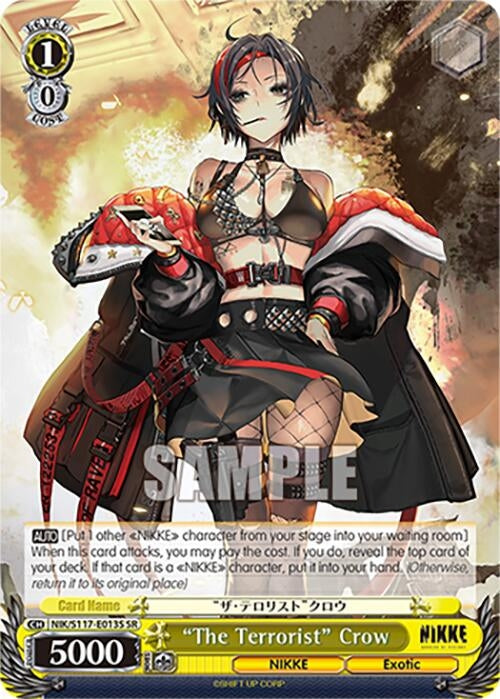 Image for "The Terrorist" Crow (SR) (GODDESS OF VICTORY: NIKKE) (NIK/S117-E013S SR) - Weiss Schwarz