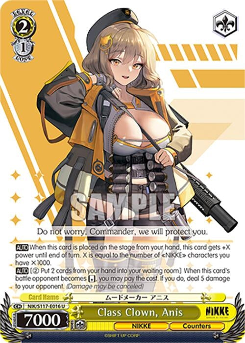 Image for Class Clown, Anis (GODDESS OF VICTORY: NIKKE) (NIK/S117-E016 U) - Weiss Schwarz