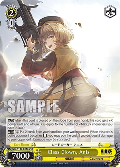 Image for Class Clown, Anis (SR) (GODDESS OF VICTORY: NIKKE) (NIK/S117-E016S SR) - Weiss Schwarz