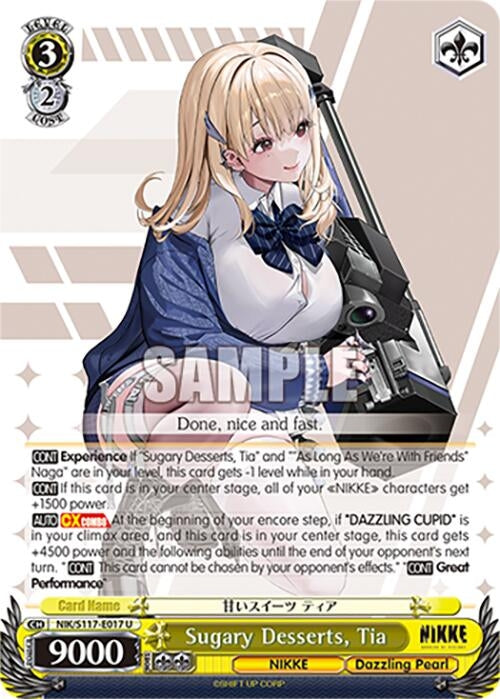 Image for Sugary Desserts, Tia (GODDESS OF VICTORY: NIKKE) (NIK/S117-E017 U) - Weiss Schwarz