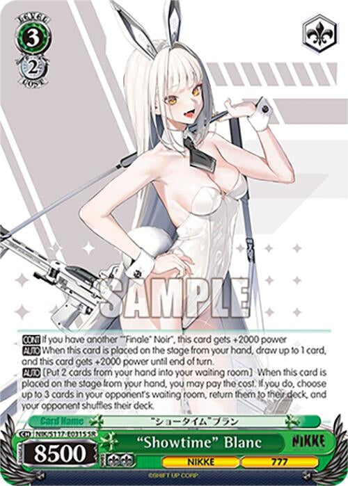 Image for "Showtime" Blanc (SR) (GODDESS OF VICTORY: NIKKE) (NIK/S117-E031S SR) - Weiss Schwarz