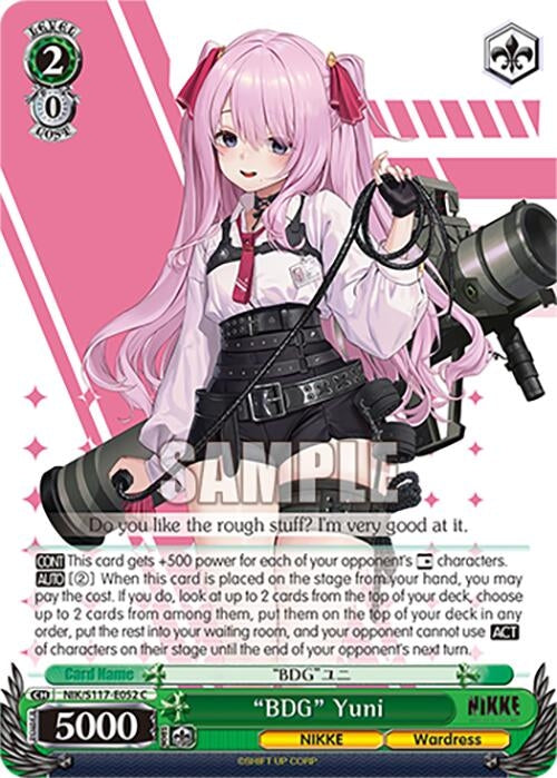 Image for "BDG" Yuni (GODDESS OF VICTORY: NIKKE) (NIK/S117-E052 C) - Weiss Schwarz