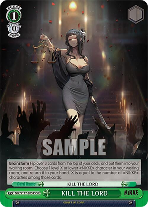 Image for KILL THE LORD (SR) (GODDESS OF VICTORY: NIKKE) (NIK/S117-E054S SR) - Weiss Schwarz