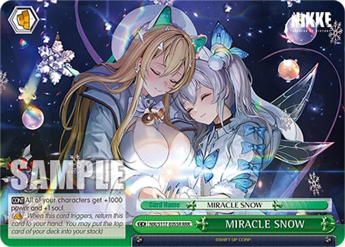 Image for MIRACLE SNOW (RRR) (GODDESS OF VICTORY: NIKKE) (NIK/S117-E055R RRR) - Weiss Schwarz
