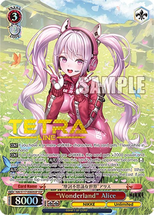 Image for "Wonderland" Alice (SSP) (GODDESS OF VICTORY: NIKKE) (NIK/S117-E060SSP SSP) - Weiss Schwarz
