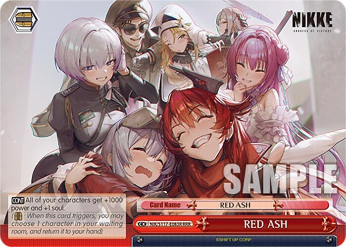 Image for RED ASH (RRR) (GODDESS OF VICTORY: NIKKE) (NIK/S117-E083R RRR) - Weiss Schwarz