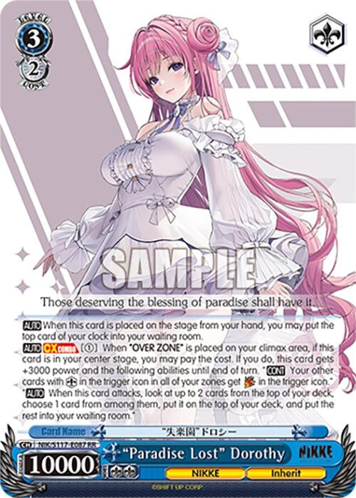 Image for "Paradise Lost" Dorothy (GODDESS OF VICTORY: NIKKE) (NIK/S117-E087 RR) - Weiss Schwarz
