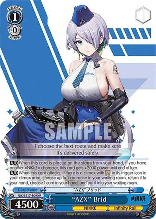 Image for "AZX" Brid (GODDESS OF VICTORY: NIKKE) (NIK/S117-E090 R) - Weiss Schwarz