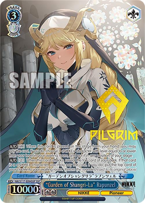 Image for "Garden of Shangri-La" Rapunzel (SSP) (GODDESS OF VICTORY: NIKKE) (NIK/S117-E094SSP SSP) - Weiss Schwarz