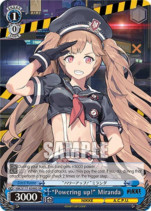 Image for "Powering up!" Miranda (SR) (GODDESS OF VICTORY: NIKKE) (NIK/S117-E098S SR) - Weiss Schwarz