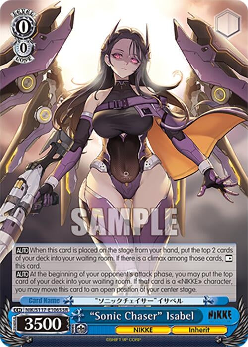 Image for "Sonic Chaser" Isabel (SR) (GODDESS OF VICTORY: NIKKE) (NIK/S117-E106S SR) - Weiss Schwarz