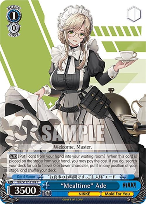 Image for "Mealtime" Ade (GODDESS OF VICTORY: NIKKE) (NIK/S117-E109 C) - Weiss Schwarz