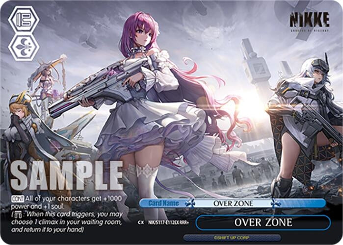 Image for OVER ZONE (RRR+) (GODDESS OF VICTORY: NIKKE) (NIK/S117-E112EX RRR+) - Weiss Schwarz
