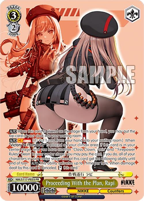 Image for Proceeding With the Plan, Rapi (PR) (GODDESS OF VICTORY: NIKKE) (NIK/S117-PE03 PR) - Weiss Schwarz