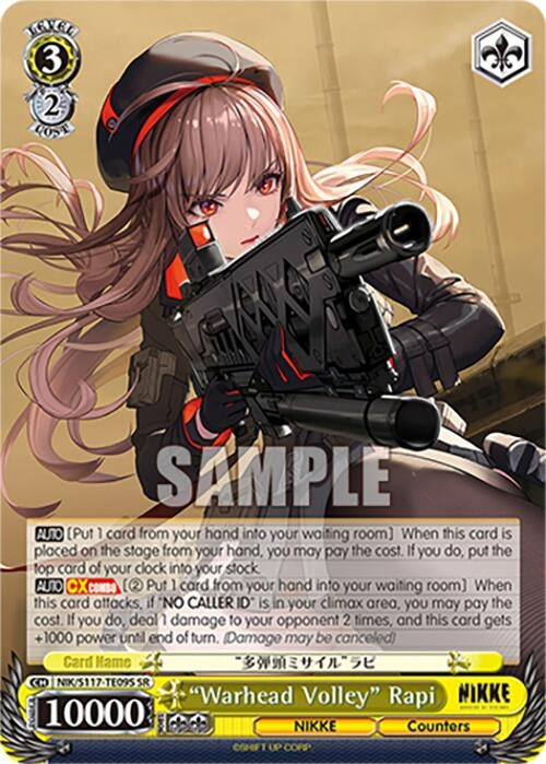 Image for "Warhead Volley" Rapi (SR) (GODDESS OF VICTORY: NIKKE) (NIK/S117-TE09S SR) - Weiss Schwarz