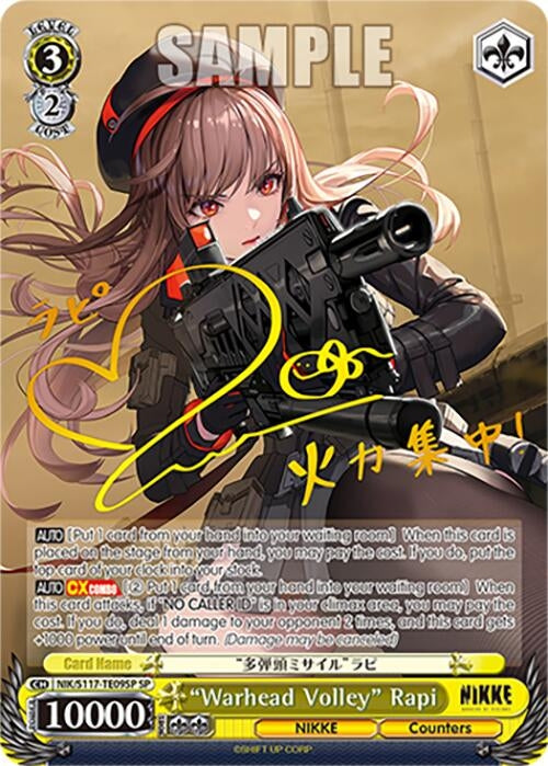 Image for "Warhead Volley" Rapi (SP) (GODDESS OF VICTORY: NIKKE) (NIK/S117-TE09SP SP) - Weiss Schwarz