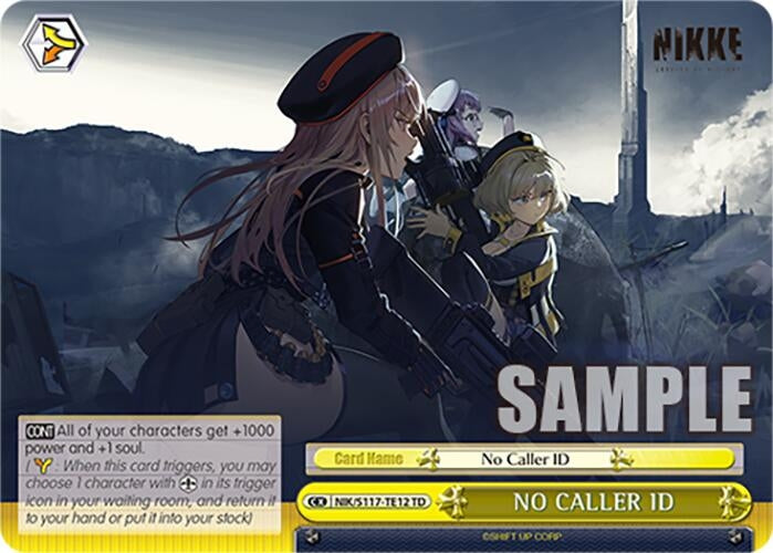 Image for NO CALLER ID (GODDESS OF VICTORY: NIKKE) (NIK/S117-TE12 TD) - Weiss Schwarz