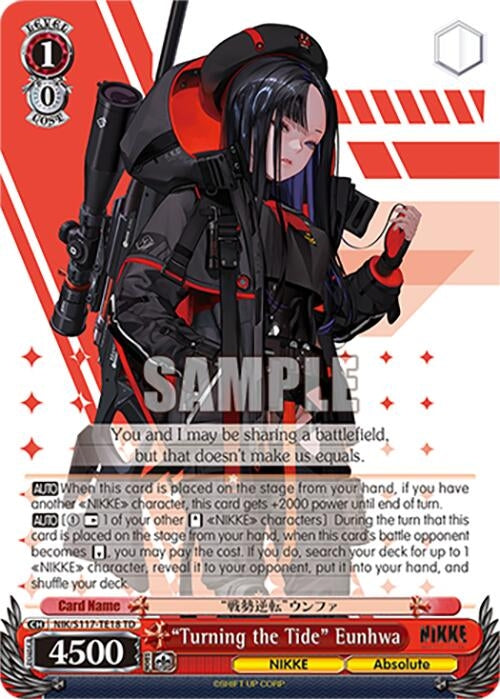 Image for "Turning the Tide" Eunhwa (GODDESS OF VICTORY: NIKKE) (NIK/S117-TE18 TD) - Weiss Schwarz