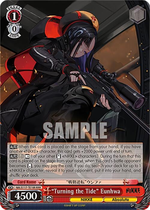 Image for "Turning the Tide" Eunhwa (RRR) (GODDESS OF VICTORY: NIKKE) (NIK/S117-TE18R RRR) - Weiss Schwarz