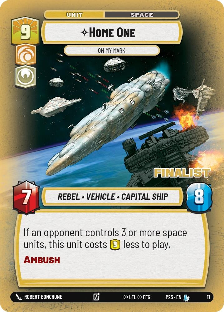 Image for Home One - On My Mark (Finalist) (Organized Play Promos) (11) - Star Wars: Unlimited