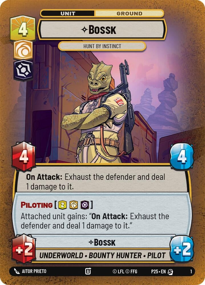 Image for Bossk - Hunt By Instinct (Organized Play Promos) (1) - Star Wars: Unlimited