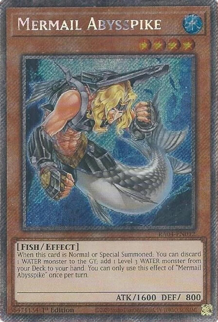 Image for Mermail Abysspike (Platinum Secret Rare) (Quarter Century Stampede) (RA04-EN012) - YuGiOh