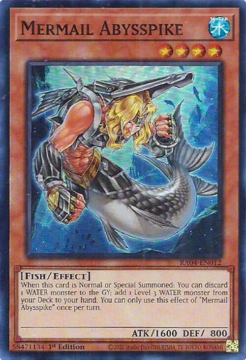 Image for Mermail Abysspike (Quarter Century Stampede) (RA04-EN012) - YuGiOh