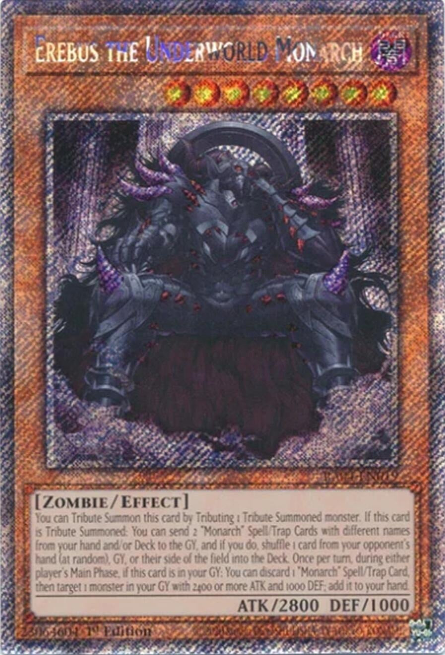Image for Erebus the Underworld Monarch (Platinum Secret Rare) (Quarter Century Stampede) (RA04-EN019) - YuGiOh