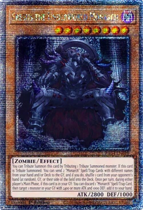 Image for Erebus the Underworld Monarch (Quarter Century Secret Rare) (Quarter Century Stampede) (RA04-EN019) - YuGiOh