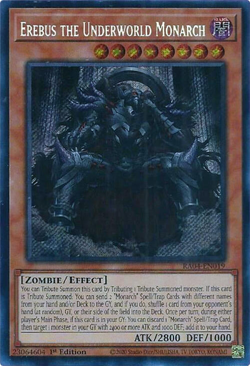 Image for Erebus the Underworld Monarch (Secret Rare) (Quarter Century Stampede) (RA04-EN019) - YuGiOh