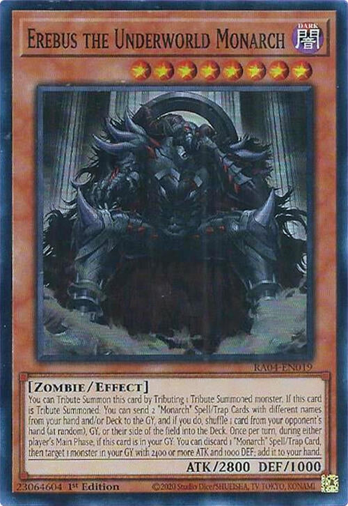 Image for Erebus the Underworld Monarch (Quarter Century Stampede) (RA04-EN019) - YuGiOh