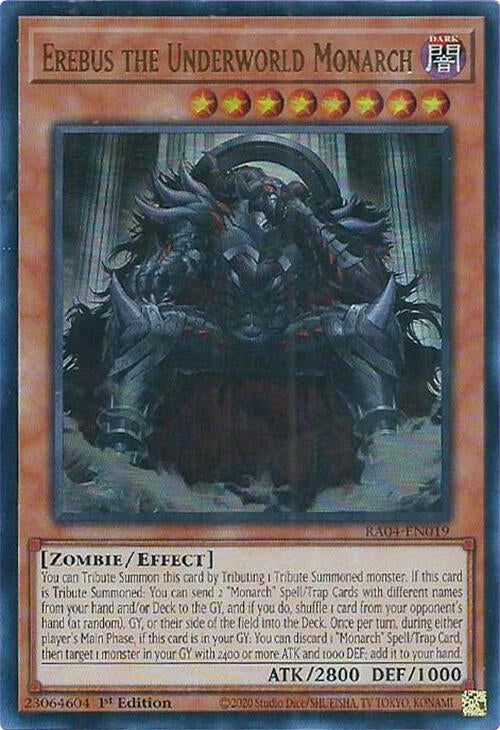 Image for Erebus the Underworld Monarch (UR) (Quarter Century Stampede) (RA04-EN019) - YuGiOh
