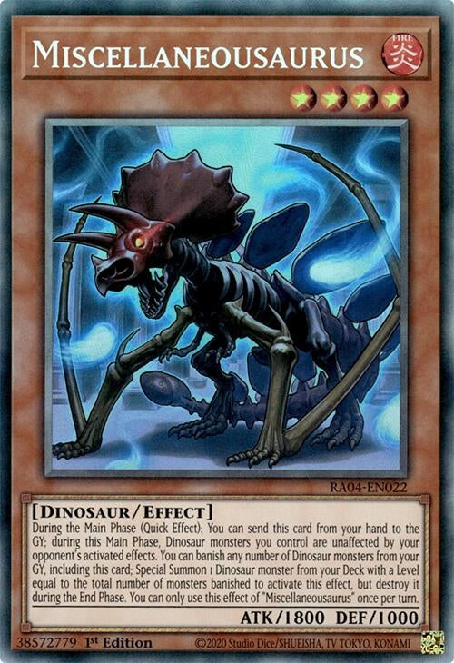 Image for Miscellaneousaurus (PCR) (Quarter Century Stampede) (RA04-EN022) - YuGiOh