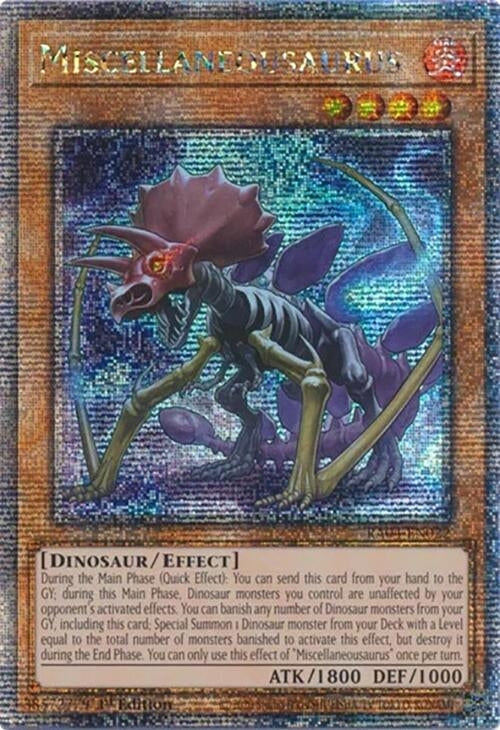Image for Miscellaneousaurus (Quarter Century Secret Rare) (Quarter Century Stampede) (RA04-EN022) - YuGiOh