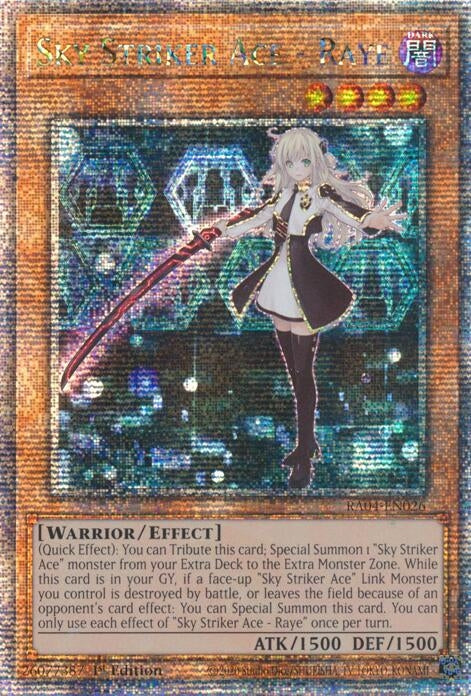 Image for Sky Striker Ace - Raye (Quarter Century Secret Rare) (Quarter Century Stampede) (RA04-EN026) - YuGiOh