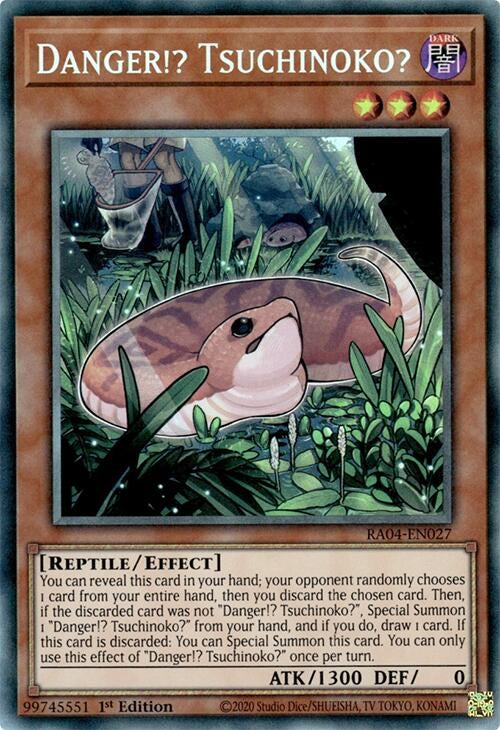Image for Danger!? Tsuchinoko? (PCR) (Quarter Century Stampede) (RA04-EN027) - YuGiOh