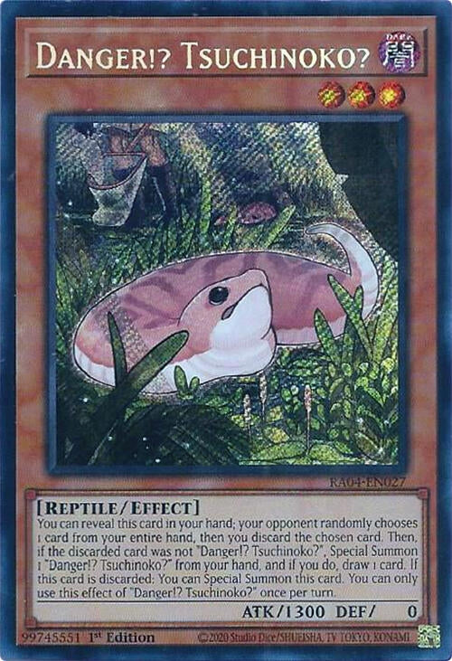 Image for Danger!? Tsuchinoko? (Secret Rare) (Quarter Century Stampede) (RA04-EN027) - YuGiOh