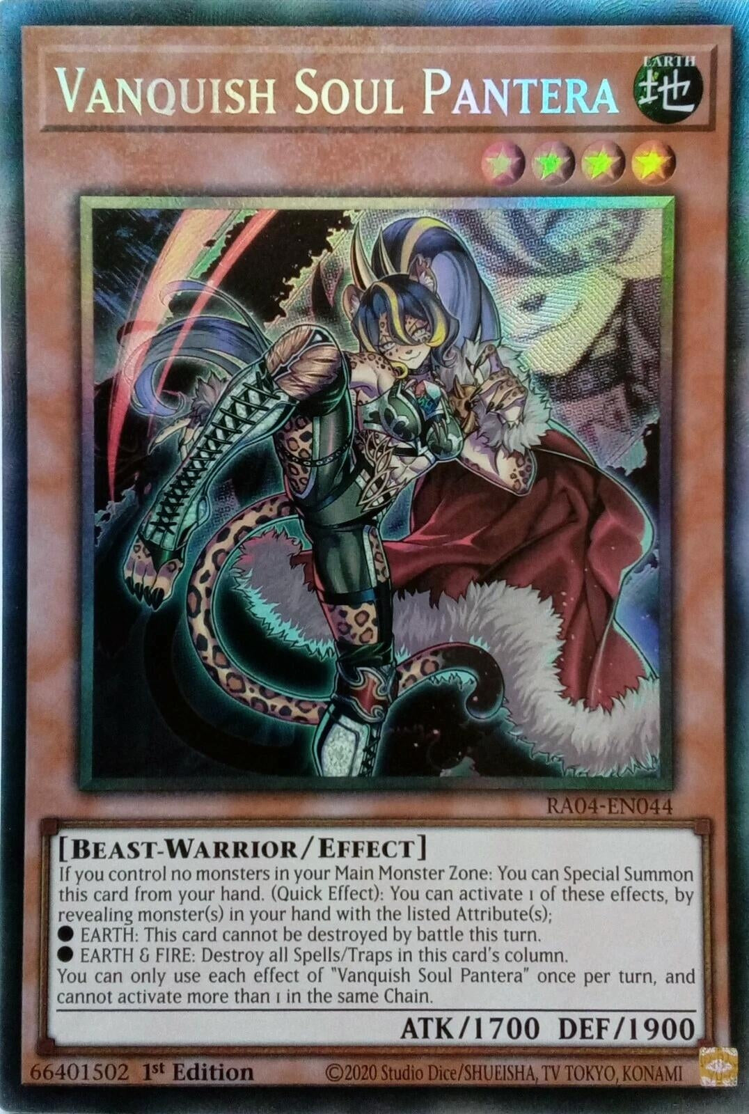 Image for Vanquish Soul Pantera (PCR) (Quarter Century Stampede) (RA04-EN044) - YuGiOh