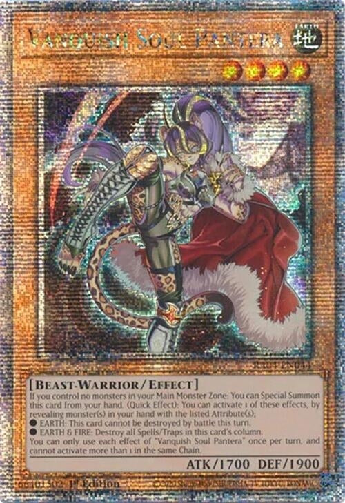 Image for Vanquish Soul Pantera (Quarter Century Secret Rare) (Quarter Century Stampede) (RA04-EN044) - YuGiOh
