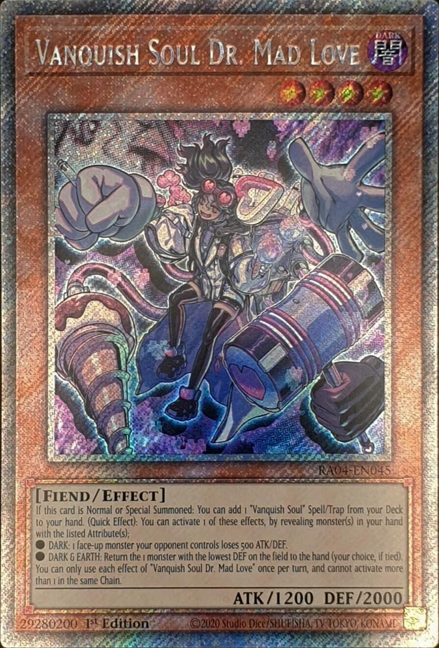 Image for Vanquish Soul Dr. Mad Love (Platinum Secret Rare) (Quarter Century Stampede) (RA04-EN045) - YuGiOh