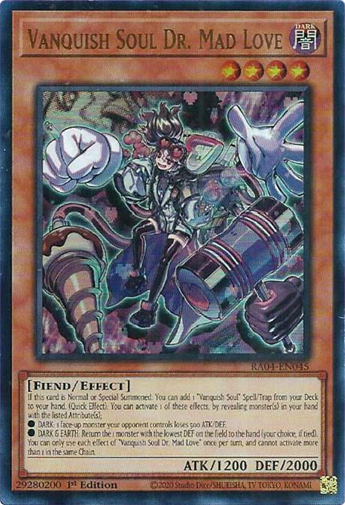 Image for Vanquish Soul Dr. Mad Love (UR) (Quarter Century Stampede) (RA04-EN045) - YuGiOh