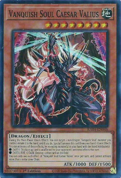 Image for Vanquish Soul Caesar Valius (Quarter Century Stampede) (RA04-EN046) - YuGiOh