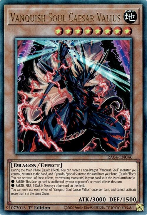 Image for Vanquish Soul Caesar Valius (PUR) (Quarter Century Stampede) (RA04-EN046) - YuGiOh